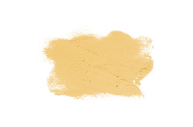 Smear ve ruj veya akrilik boya beyaz izole doku