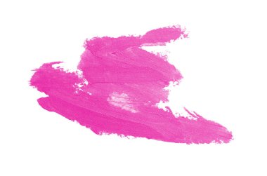 Smear ve ruj veya akrilik boya beyaz izole doku