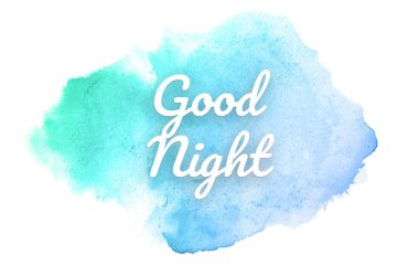 Kova boyası sıvı bir sıçrama ile soyut suluboya arka plan görüntüsü. Mavi ve turkuaz pastel tonları. İyi geceler