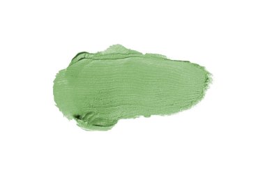 Smear ve ruj veya akrilik boya beyaz izole doku