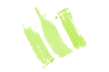 Smear ve ruj veya akrilik boya beyaz izole doku