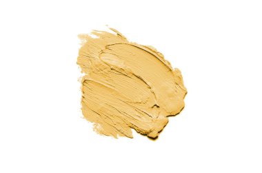 Smear ve ruj veya akrilik boya beyaz izole doku