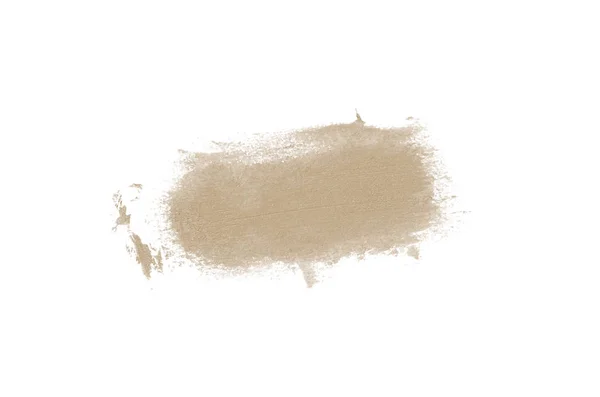 Επίχρισμα και υφή του κραγιόν ή ακρυλικό χρώμα απομονώνονται σε λευκό — Φωτογραφία Αρχείου