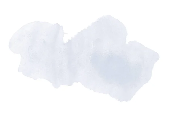 Image abstraite de fond aquarelle avec une éclaboussure liquide de peinture aquarelle, isolée sur blanc. Tons bleu foncé — Photo