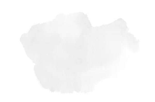 Image abstraite de fond aquarelle avec une éclaboussure liquide de peinture aquarelle, isolée sur blanc. Tons noir et blanc — Photo