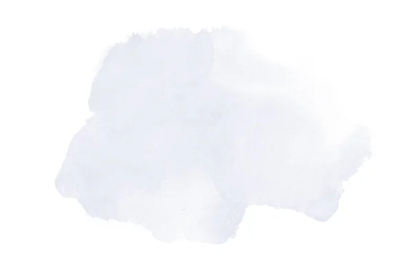 Image abstraite de fond aquarelle avec une éclaboussure liquide de peinture aquarelle, isolée sur blanc. Tons bleu foncé — Photo