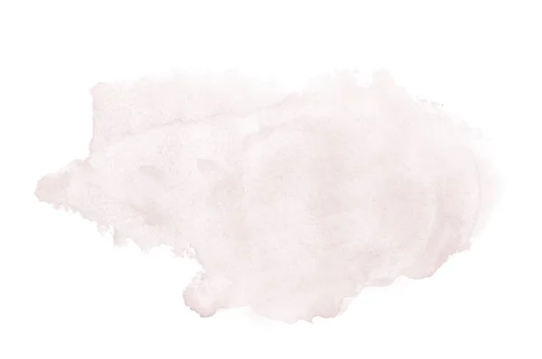 Image abstraite de fond aquarelle avec une éclaboussure liquide de peinture aquarelle, isolée sur blanc. Nuances de rouge foncé — Photo