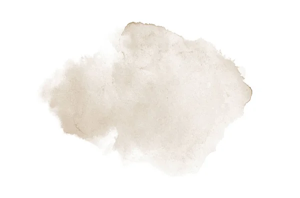 Abstrakcja akwarela obraz tła z ciekłym bryzg farby Aquarelle, izolowane na białym tle. Odcienie brązu — Zdjęcie stockowe
