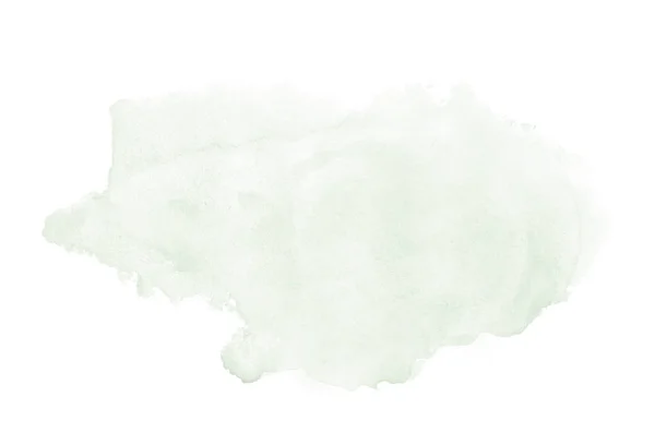 Абстрактне зображення акварельного фону з рідкою фарбою акварелі, ізольоване на білому. Темно-зелені тони — стокове фото