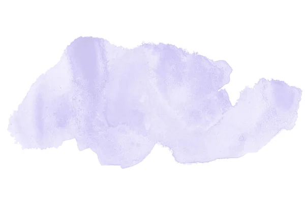 Αφηρημένη εικόνα φόντου υδατογραφίσματος με υγρή διασπορά χρώματος Aquarelle, απομονωμένη σε λευκό. Βιολετί αποχρώσεις — Φωτογραφία Αρχείου