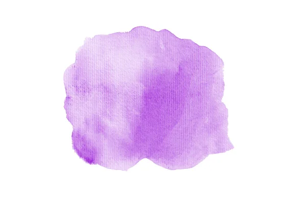 Abstrakcja akwarela obraz tła z ciekłym bryzg farby Aquarelle, izolowane na białym tle. Odcienie fioletu — Zdjęcie stockowe