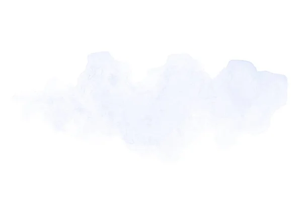 Beyaz üzerine izole edilmiş, sıvı bir kova boyası ile soyut suluboya arka plan görüntüsü. Mavi tonları — Stok fotoğraf