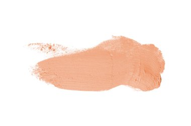 Smear ve ruj veya akrilik boya beyaz izole doku