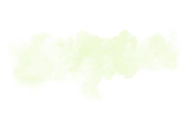 Beyaz üzerine izole edilmiş, sıvı bir kova boyası ile soyut suluboya arka plan görüntüsü. Yeşil tonları