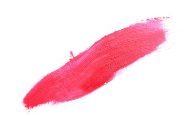 Smear ve ruj veya akrilik boya beyaz izole doku