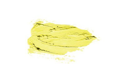 Smear ve ruj veya akrilik boya beyaz izole doku