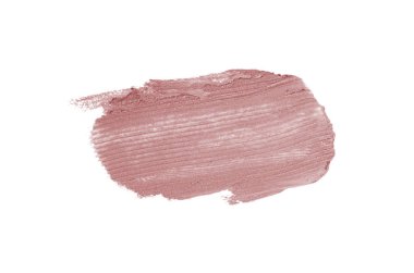 Smear ve ruj veya akrilik boya beyaz izole doku