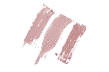 Smear ve ruj veya akrilik boya beyaz izole doku