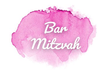 Kova boyası sıvı bir sıçrama ile soyut suluboya arka plan görüntüsü. Pembe tonları. Bar Mitzvah