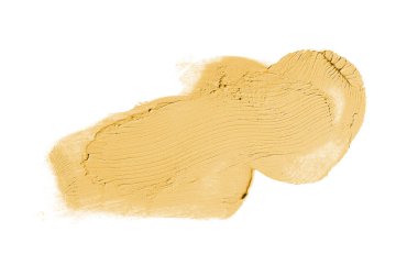 Smear ve ruj veya akrilik boya beyaz izole doku