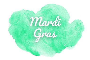 Kova boyası sıvı bir sıçrama ile soyut suluboya arka plan görüntüsü. Turkuaz tonları. Mardi gras