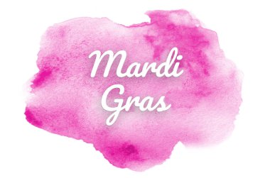 Kova boyası sıvı bir sıçrama ile soyut suluboya arka plan görüntüsü. Pembe tonları. Mardi gras