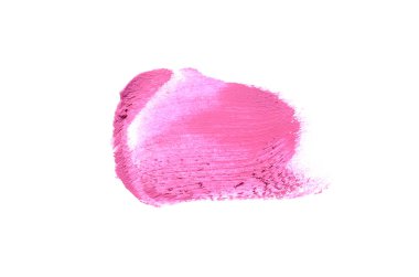 Smear ve ruj veya akrilik boya beyaz izole doku