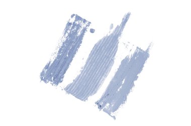 Smear ve ruj veya akrilik boya beyaz izole doku