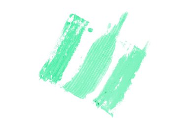 Smear ve ruj veya akrilik boya beyaz izole doku