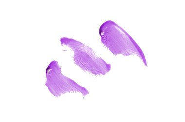 Smear ve ruj veya akrilik boya beyaz izole doku