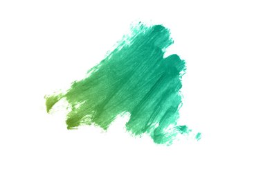 Smear ve ruj veya akrilik boya beyaz izole doku