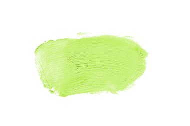 Smear ve ruj veya akrilik boya beyaz izole doku