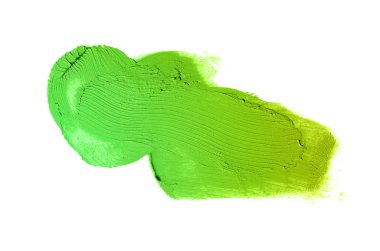 Smear ve ruj veya akrilik boya beyaz izole doku