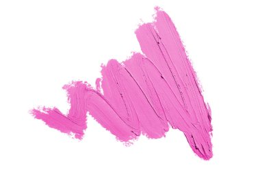 Smear ve ruj veya akrilik boya beyaz izole doku