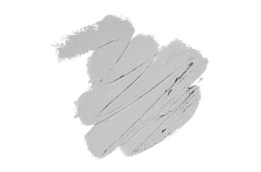 Smear ve ruj veya akrilik boya beyaz izole doku