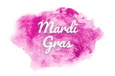 Kova boyası sıvı bir sıçrama ile soyut suluboya arka plan görüntüsü. Pembe tonları. Mardi gras