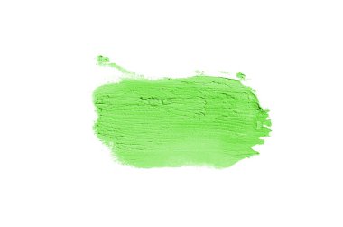 Smear ve ruj veya akrilik boya beyaz izole doku