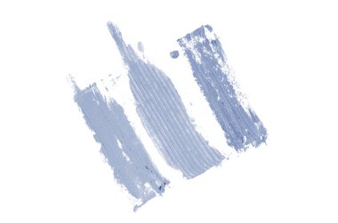 Smear ve ruj veya akrilik boya beyaz izole doku