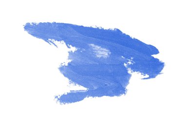 Smear ve ruj veya akrilik boya beyaz izole doku