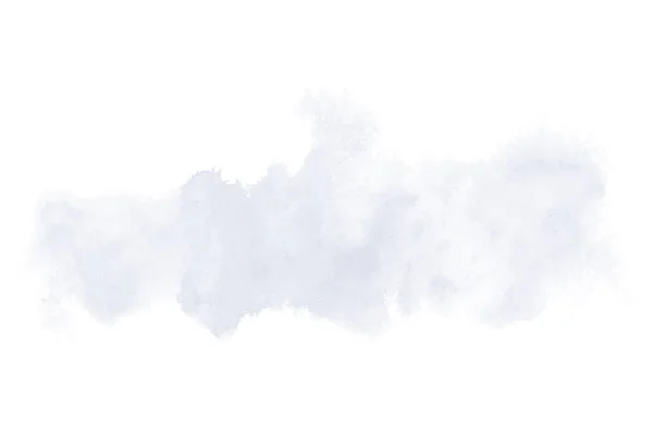 Imagen de fondo de acuarela abstracta con una salpicadura líquida de pintura acuarela, aislada en blanco. Tonos azul oscuro — Foto de Stock