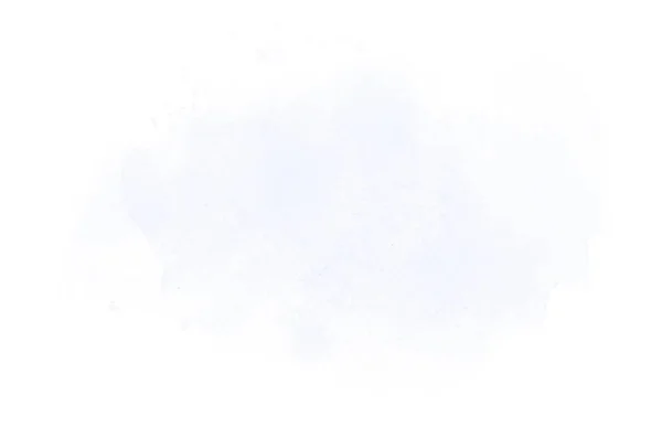 Abstraktes Aquarell-Hintergrundbild mit einem flüssigen Spritzer Aquarellfarbe, isoliert auf Weiß. Blautöne — Stockfoto