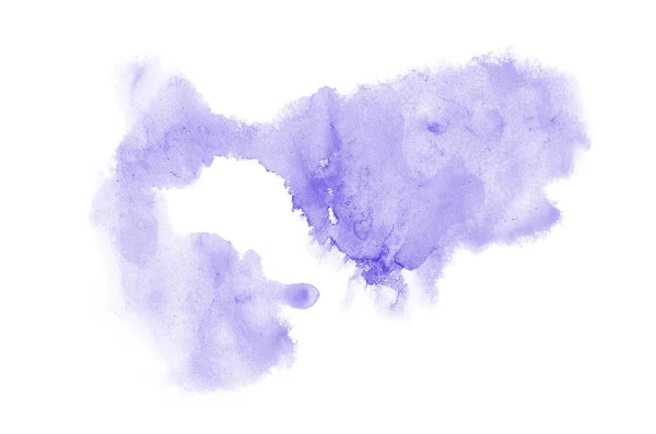 Abstract aquarel achtergrondafbeelding met een vloeibare Splatter van Aquarelle verf, geïsoleerd op wit. Violet tinten — Stockfoto