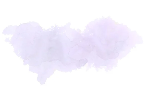 Gambar latar belakang cat air abstrak dengan percikan cat aquarelle cair, terisolasi di atas putih. Nada Violet — Stok Foto