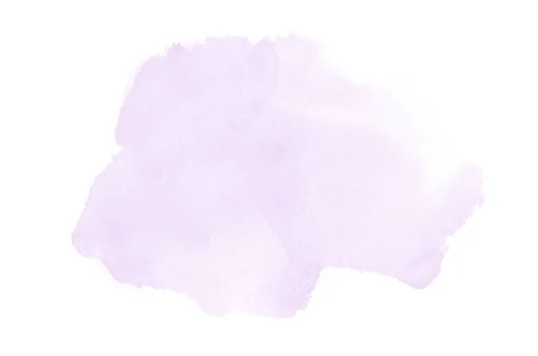 Imagem de fundo aquarela abstrata com um respingo líquido de tinta aquarelle, isolado em branco. Tons roxos — Fotografia de Stock