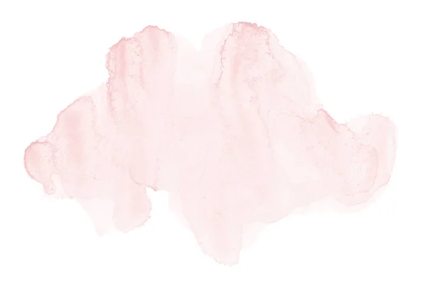 Абстрактне зображення акварельного фону з рідкою фарбою акварелі, ізольоване на білому. Червоні тони — стокове фото