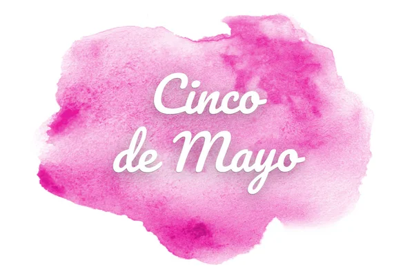 Abstract watercolor background image with a liquid splatter of aquarelle paint. Pink tones. Cinco de mayo — Stock Photo, Image