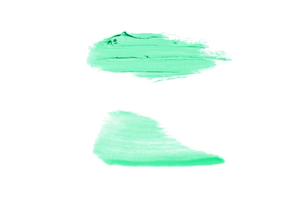 Smear ve ruj veya akrilik boya beyaz izole doku — Stok fotoğraf