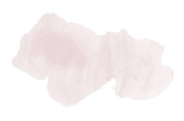 Beyaz üzerine izole edilmiş, sıvı bir kova boyası ile soyut suluboya arka plan görüntüsü. Koyu kırmızı tonları