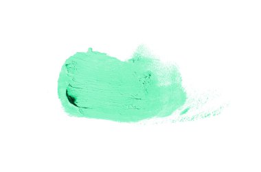 Smear ve ruj veya akrilik boya beyaz izole doku