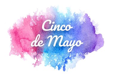 Kova boyası sıvı bir sıçrama ile soyut suluboya arka plan görüntüsü. Soğuk tonları. Cinco de mayonez